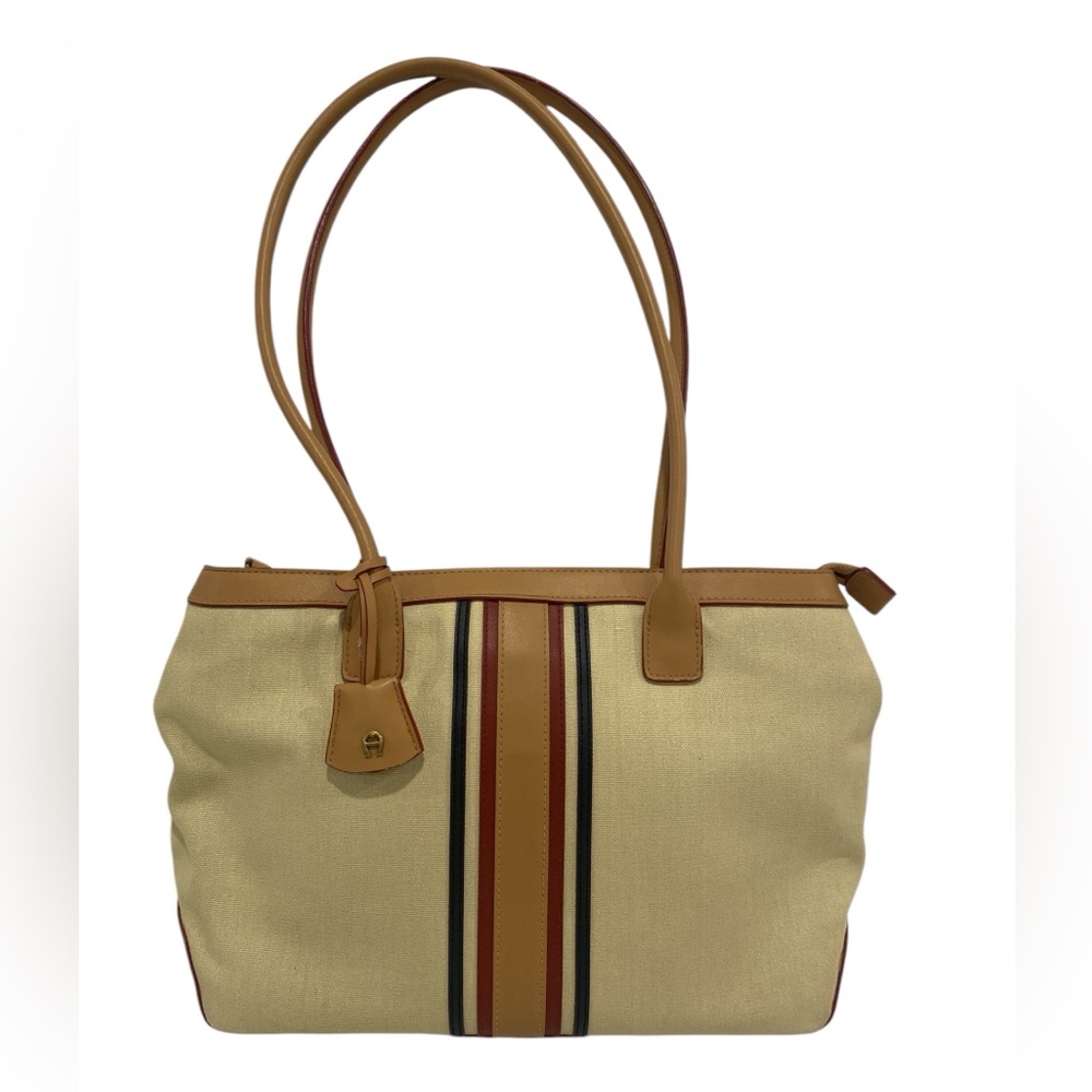 Etienne Aigner Vintage Khaki Shoulder Bag -  Very Good Condition